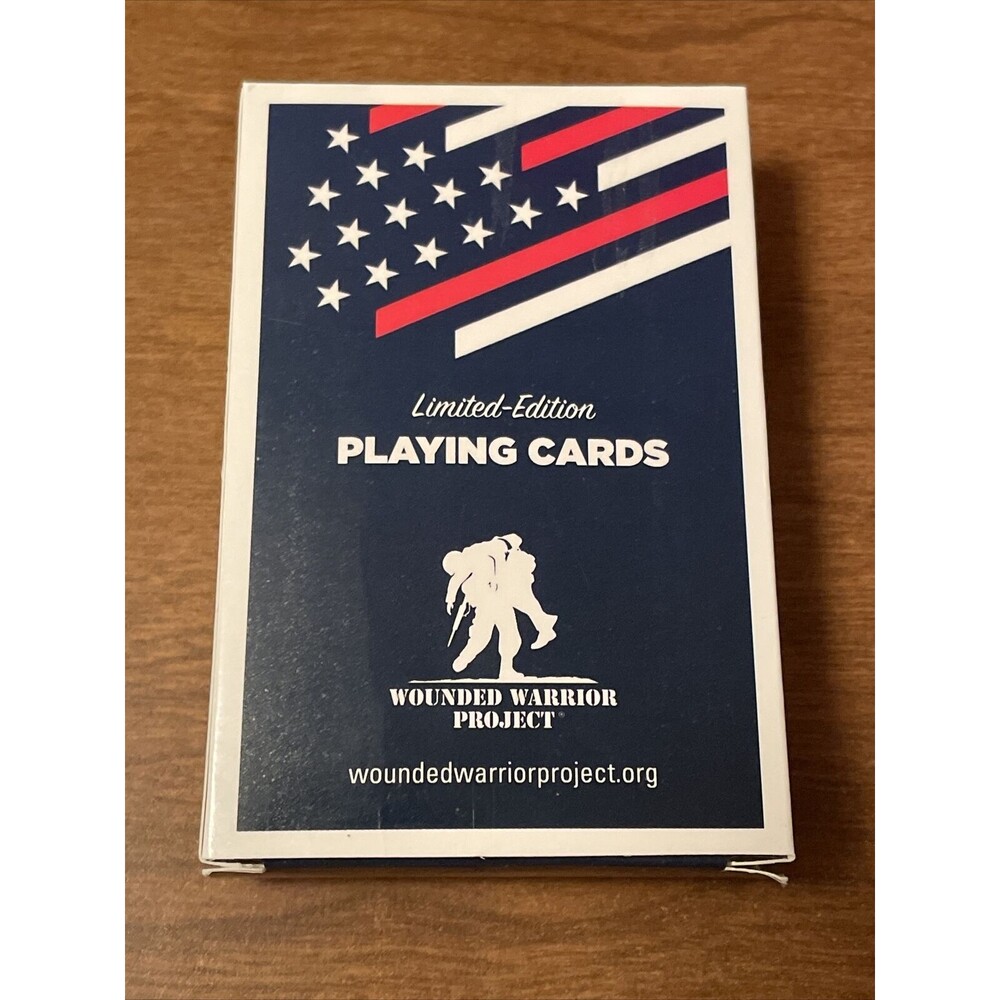 Wounded Warrior Project Playing Cards USA Veterans Army Navy Air Force Marines